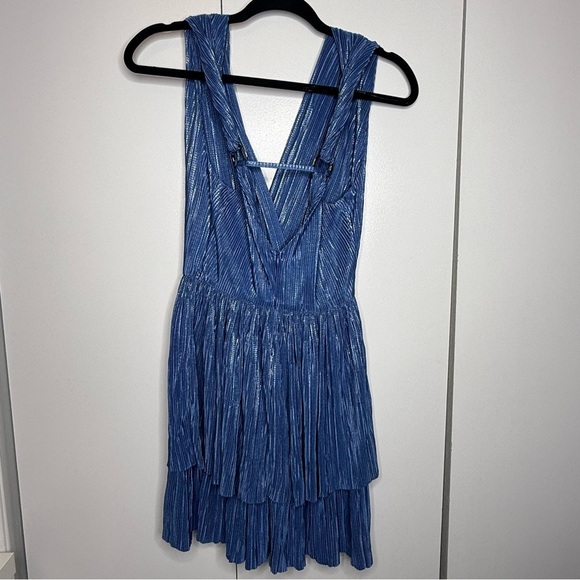 Sabina Musayev Blue Layered Mini Alma Dress - Small - Picture 5 of 9